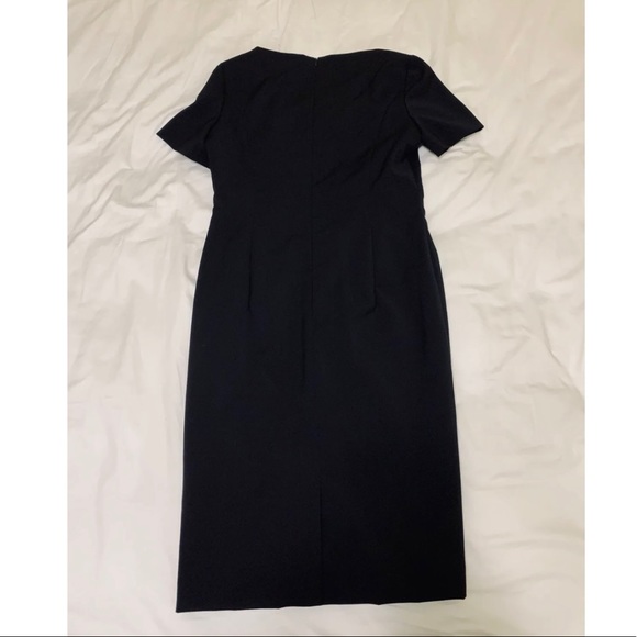 ESCADA Women’s Solid Black A Line Dress 36 - Picture 3 of 7
